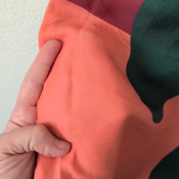 Farm Rio for Anthropologie Abstract Geometric High Neck Maxi Dress XS Multicolor - Picture 5 of 13